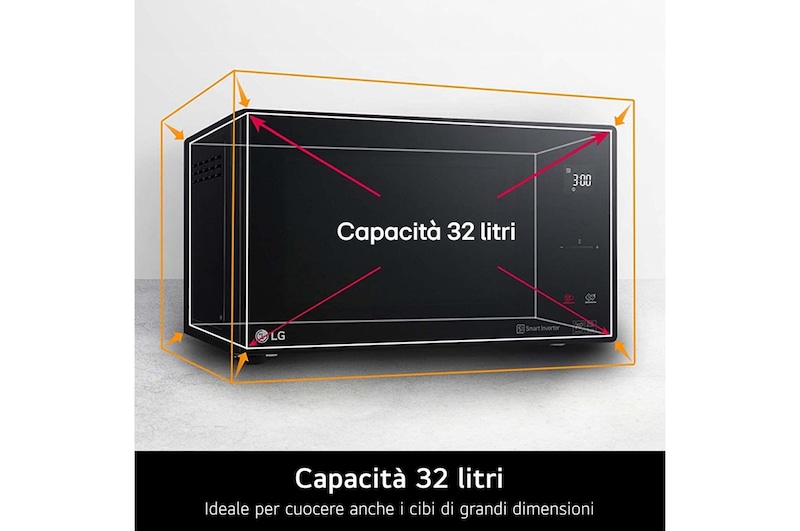 Capacità 32 litri microonde MH7235GPS
